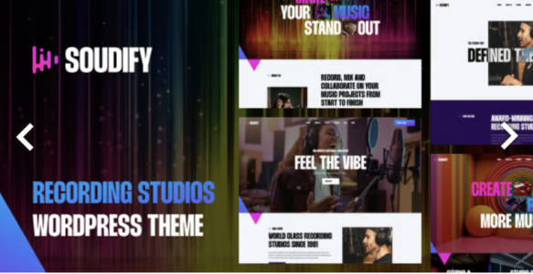 Soudify Recording Studios WordPress Theme