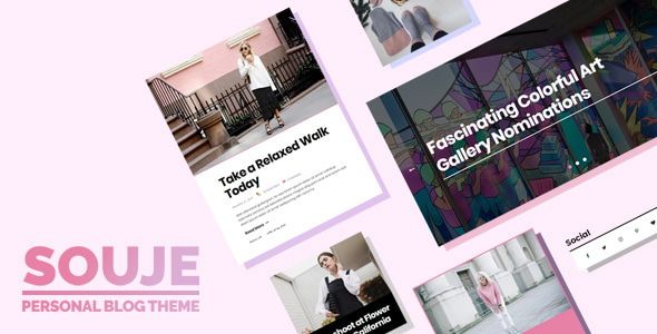 Souje - Personal WordPress Blog Theme 1 Souje - Personal WordPress Blog Theme