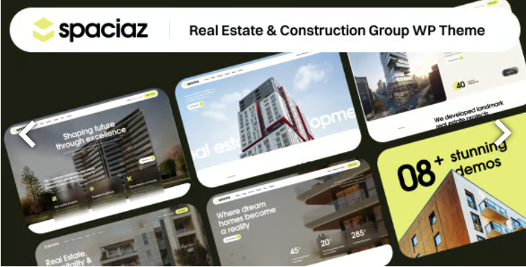 Spaciaz – Real Estate & Construction Group WordPress Theme 1 Spaciaz Real Estate & Construction Group WordPress Theme