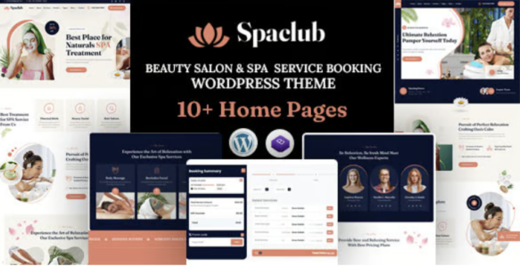 Spaclub Beauty Salon & Spa Service Booking WordPress Theme