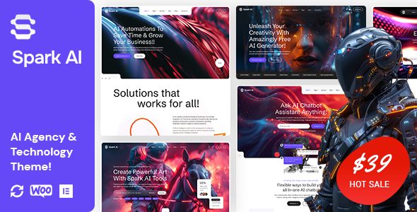 Spark AI – AI Agency Technology WordPress Theme 1 Spark AI WordPress Theme