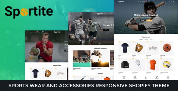 Sportite Sports Wear And Accessories Responsive Shopify Theme