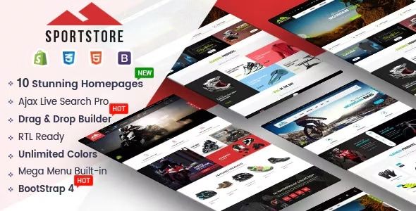 Sport Store - Multipurpose Drag & Drop Sectioned Shopify Theme