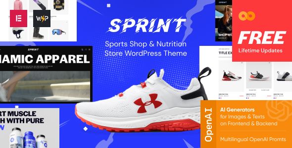 Sprint - Sports Shop & Nutrition Store WordPress Theme 1 Sprint - Sports Shop & Nutrition Store WordPress Theme
