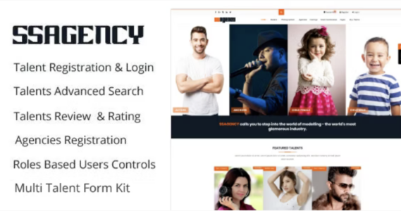 Ssagency – Fashion Modeling World WordPress Theme