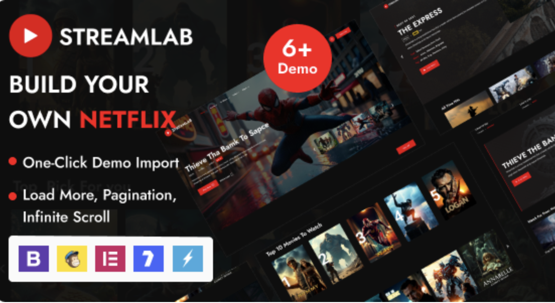 Streamlab - Video Streaming WordPress Theme 1 Streamlab Video Streaming WordPress Theme