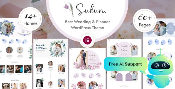Sukun – Wedding Wedding Planner WordPress Theme 1 Sukun Wedding Wedding Planner WordPress Theme