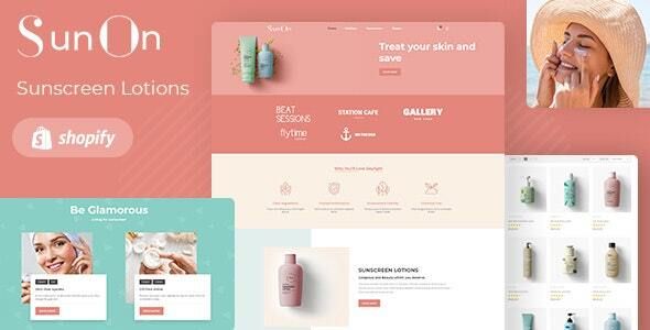 SunOn - Skin Care Products Shopify Theme 1 Sun On - Skin Care Products Shopify Theme
