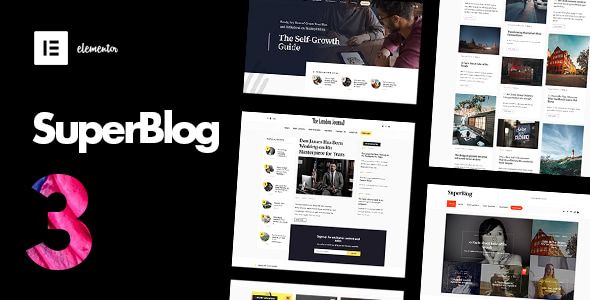 SuperBlog - Powerful Blog & Magazine WordPress Theme 1 Super Blog WordPress Theme
