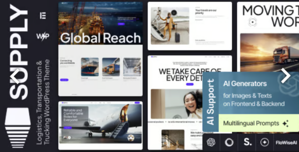Supply - Logistics, Transportation & Trucking WordPress Theme