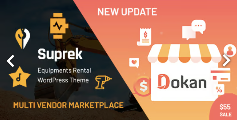 Suprek - Equipment Rental WordPress Theme 1 Suprek Equipment Rental WordPress Theme
