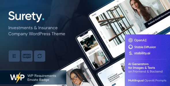 Surety - Accountant Bookkeeper & Banker WordPress Theme 1 Surety - Accountant Bookkeeper & Banker WordPress Theme