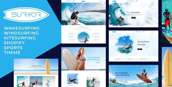 Surfor Windsurfing Sports Responsive Shopify Theme