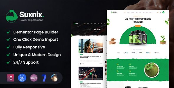Suxnix - Health Supplement WordPress Theme 1 Suxnix - Health Supplement WordPress Theme