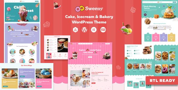 Sweeny – Cake, Icecream Bakery Store WordPress Theme 1 Sweeny Cake, Icecream Bakery Store WordPress Theme