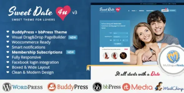 Sweet Date 4u WordPress Theme