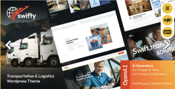 Swifty Transportation & Logistics WordPress Theme