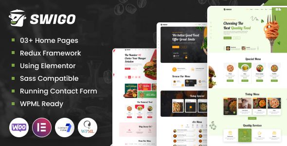 Swigo – Fast Food And Restaurant WordPress Theme 1 Swigo – Fast Food And Restaurant WordPress Theme