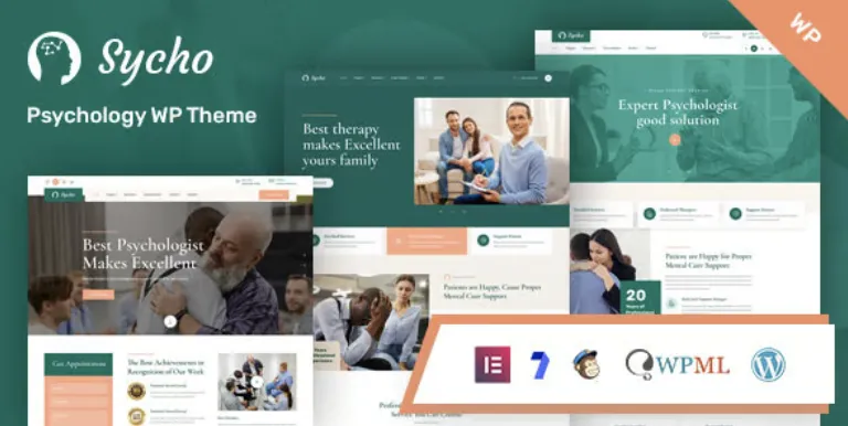 Sycho Pro – Psychology and Counseling WordPress Theme 1 Sycho Pro – Psychology and Counseling WordPress Theme