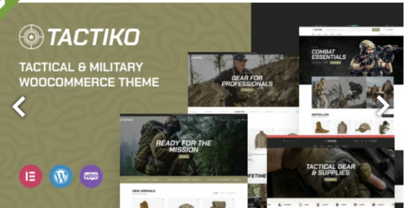 Tactiko Tactical & Military WooCommerce Theme