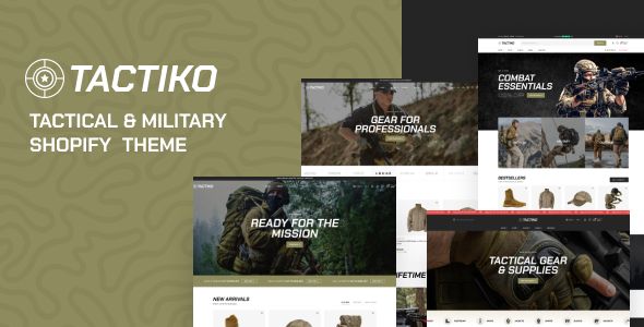 Tactiko Tactical & Military Shopify Theme