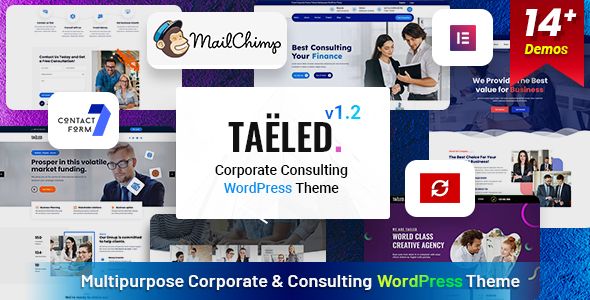 TAELED – Corporate Consulting WordPress Theme 1 TAELED Corporate Consulting WordPress Theme