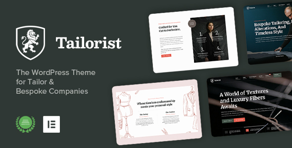 Tailorist - Tailoring & Fashion WordPress Theme 1 Tailorist WordPress Theme