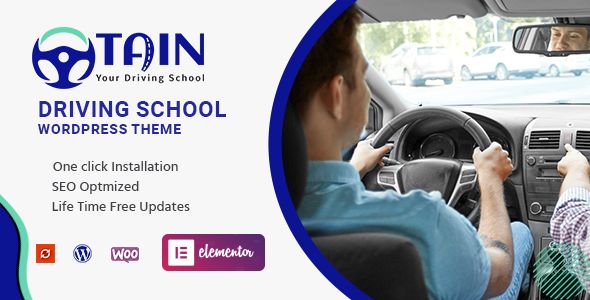 Tain – Driving School WordPress Theme 1 Tain – Driving School WordPress Theme