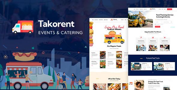 Takorent – Food Trucking Rental WordPress Theme 1 Takorent Events & Catering WordPress Theme