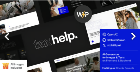Tax Help - Finance & Accounting Adviser WordPress Theme