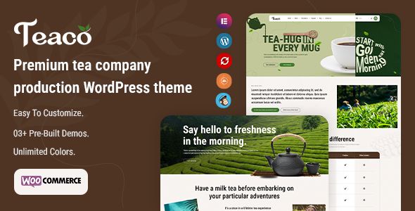 Teaco – Tea Company & Organic Store WordPress Theme 1 Teaco – Tea Company & Organic Store WordPress Theme