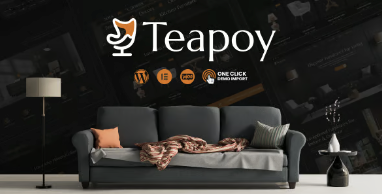 Teapoy - Furniture Store WooCommerce 1 Teapoy Furniture Store Woo Commerce WordPress Theme