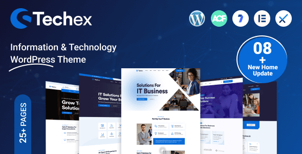 Techex - IT Solutions & Technology WordPress Theme 1 Techex Information & Technology WordPress Theme