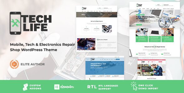 TechLife - Mobile, Tech & Electronics Repair Shop WordPress Theme 1 Tech Life Mobile, Tech & Electronics Repair Shop WordPress Theme