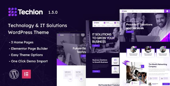 Techlon – Technology IT Solutions WordPress Theme 1 Techlon – Technology IT Solutions WordPress Theme