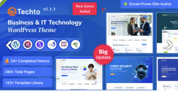 Techto Business & IT Technology WordPress Theme
