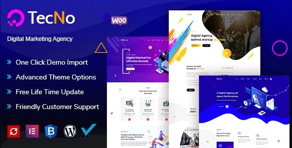 Tecno – Creative Agency WordPress Theme 1 TecNo Creative Agency WordPress Theme