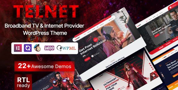 Telnet – Broadband TV Internet Provider WordPress Theme 1 Telnet Broadband TV Internet Provider WordPress Theme