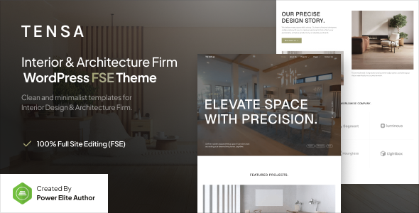 Tensa – Interior Design & Architecture Firm Gutenverse FSE WordPress Block Theme 1 Tensa Interior Design & Architecture Firm WordPress FSE Theme