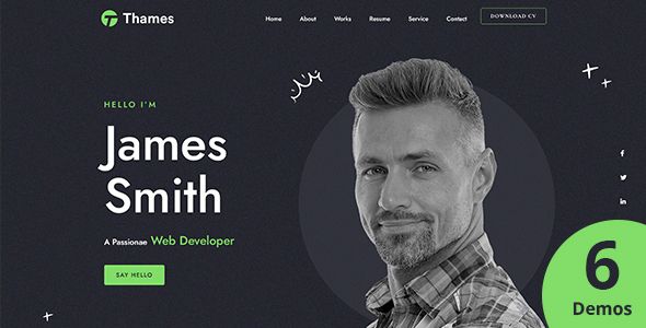Thames - Personal Portfolio WordPress Theme 1 Thames - Personal Portfolio WordPress Theme