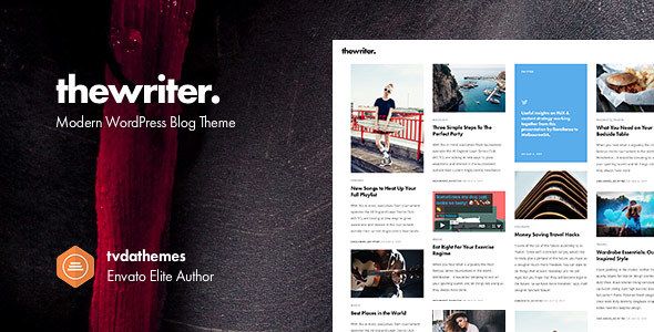 The Writer - Modern WordPress Blog Theme 1 The Writer WordPress Blog Theme