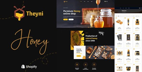 Theyni Organic Honey Shopify Store