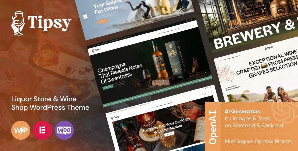 Tipsy - Liquor Store & Wine Shop WordPress Theme 1 Tipsy Liquor Store & Wine Shop WordPress Theme