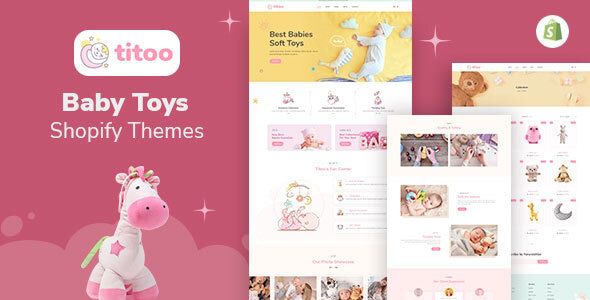 Titoo Kids Shopify Store theme for baby toys and children's products
