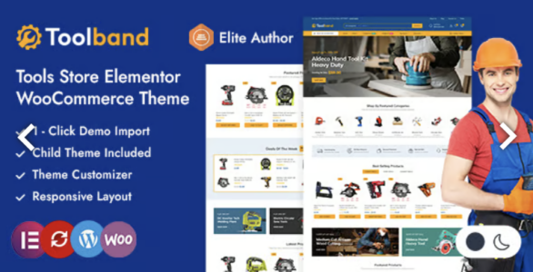Toolband Tools Store WordPress WooCommerce Theme