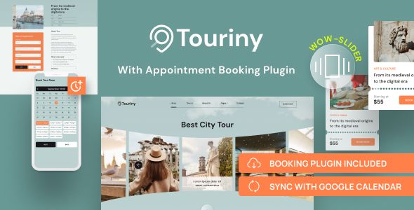 Tour Travel Booking WordPress Theme – Touriny 1 Touriny WordPress Theme