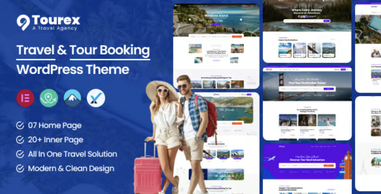 Tourex - Tour & Travel Booking WordPress Theme 1 Tourex - Tour & Travel Booking WordPress Theme