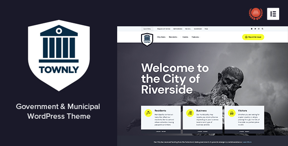 Townly - Government & Municipal WordPress Theme 1 Townly - Government & Municipal WordPress Theme