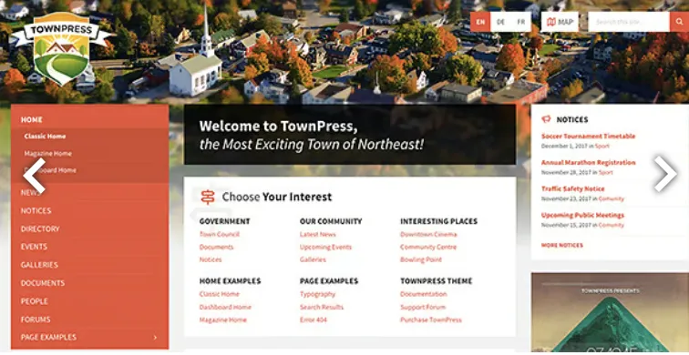 TownPress Pro – Municipality & Town Government WordPress Theme 1 Town Press Pro – Municipality & Town Government WordPress Theme