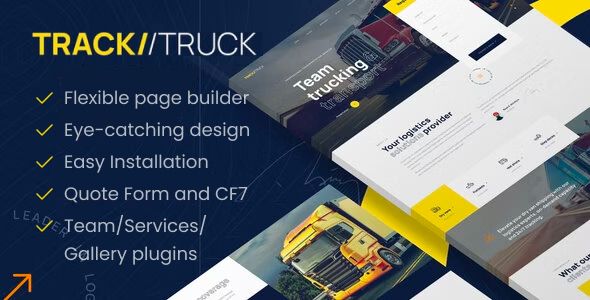 TrackTruck – Freight Brokerage and Logistics Company WordPress theme 1 Track Truck WordPress Theme